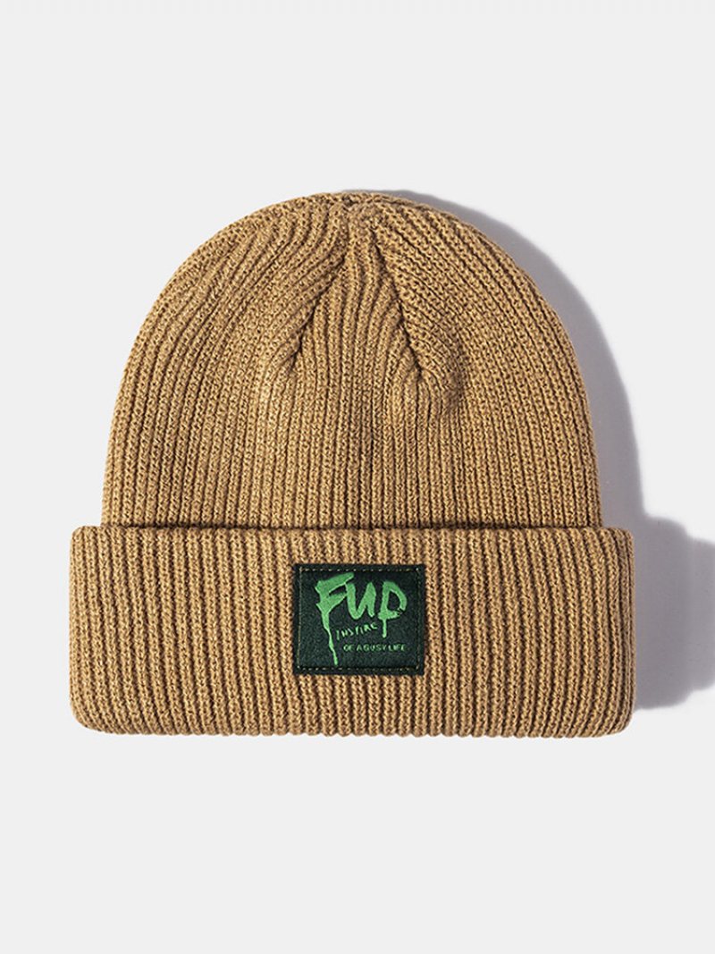 Czapka Typu Beanie Z Solidnej Dzianiny Żakardowej Unisex Na Wszystkie Mecze