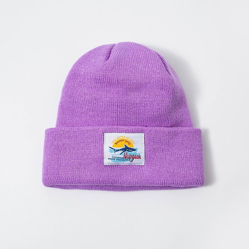 Czapki Beanie Unisex Z Solidnej Dzianiny Na Zewnątrz Wysokie Elastyczne Z Czaszkami