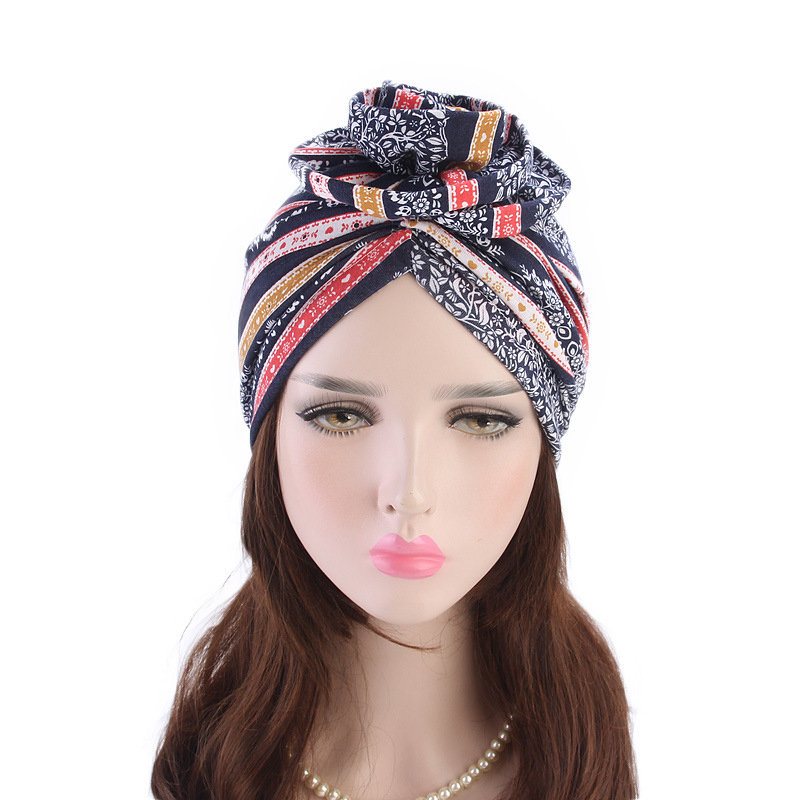 Damska Czapka Beanie W Stylu Etnicznym Casual Cotton Solid Bonnet Hat