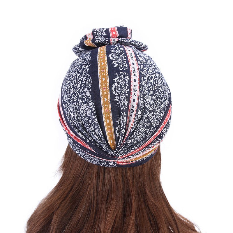 Damska Czapka Beanie W Stylu Etnicznym Casual Cotton Solid Bonnet Hat