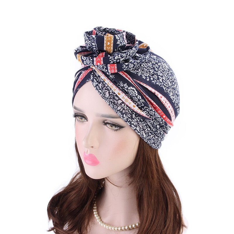 Damska Czapka Beanie W Stylu Etnicznym Casual Cotton Solid Bonnet Hat