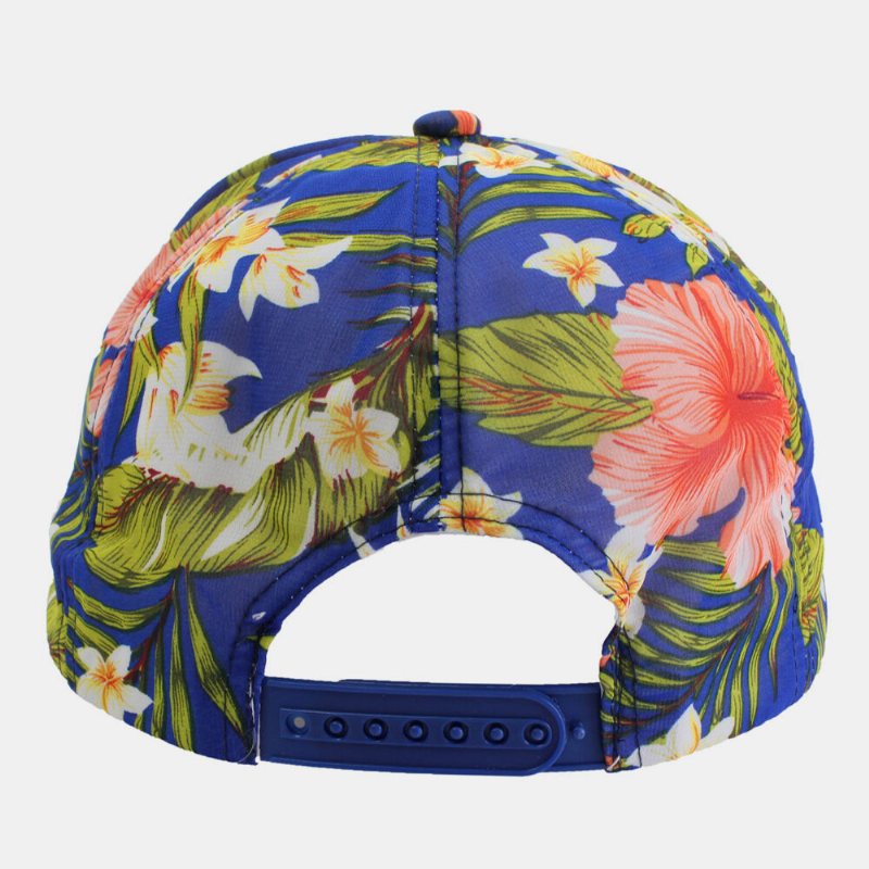 Damska Kwiatowa Czapka Z Daszkiem Unisex Daszek Z Snapback Regulowane Czapki Hip-hopowe