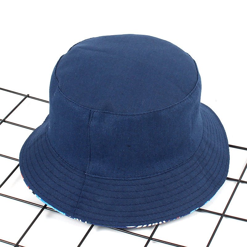 Damski Nadruk Flaminga Płócienny Kapelusz Typu Bucket Outdoor Sunshade Fisherman Cap