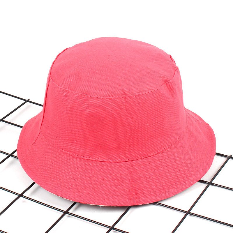 Damski Nadruk Flaminga Płócienny Kapelusz Typu Bucket Outdoor Sunshade Fisherman Cap