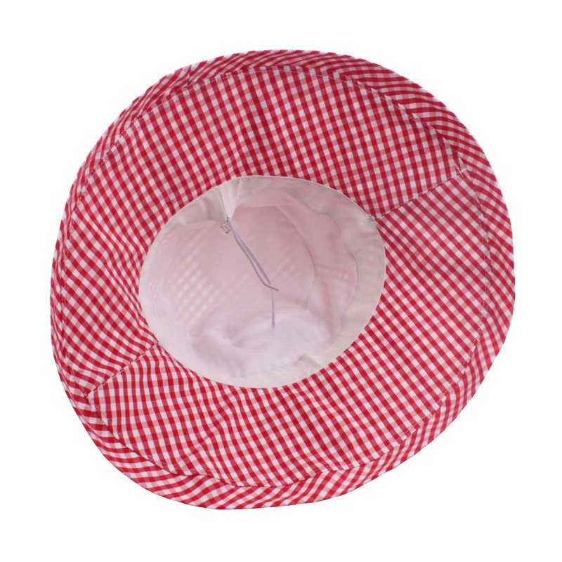 Damski Składany Bawełniany Cienki Kapelusz Przeciwsłoneczny Typu Bucket Outdoor Casual Travel Beach Sea Hat