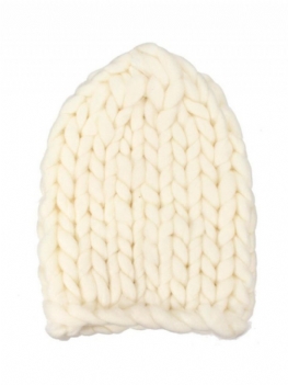 Dzianinowa Szydełkowa Czapka Z Daszkiem Gorro Bonnet Dome Chunky Triangle Stereo Beanie Hat