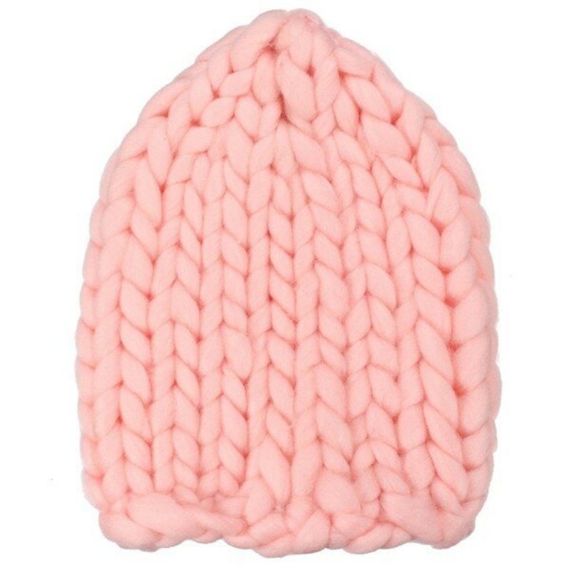 Dzianinowa Szydełkowa Czapka Z Daszkiem Gorro Bonnet Dome Chunky Triangle Stereo Beanie Hat