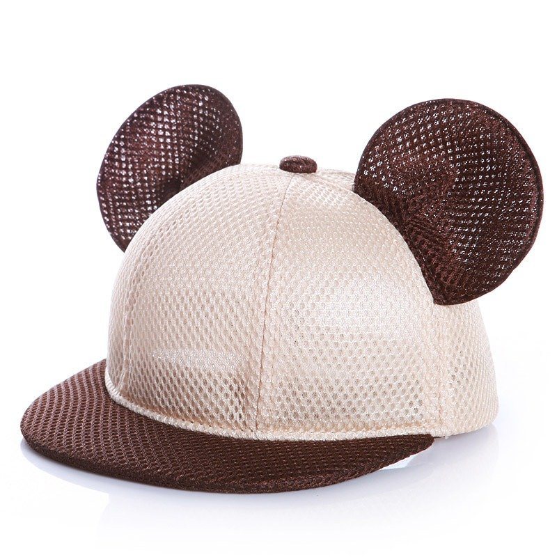 Dziecko Dorośli Lato Oddychająca Śliczna Czapka Z Daszkiem Mickey Outdoor Casual Travel Siatkowa Z