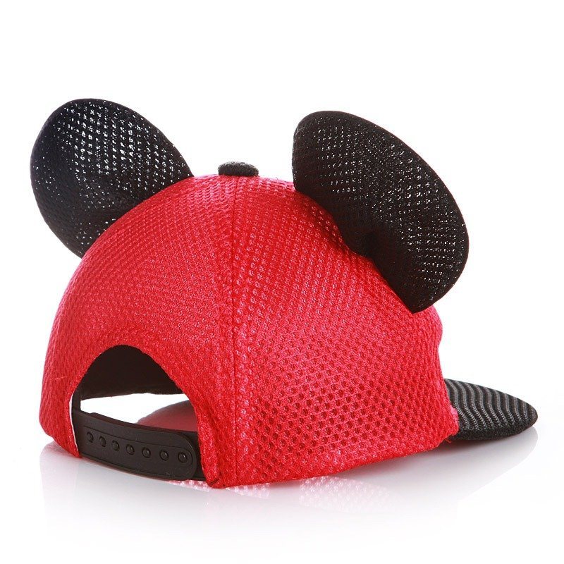 Dziecko Dorośli Lato Oddychająca Śliczna Czapka Z Daszkiem Mickey Outdoor Casual Travel Siatkowa Z