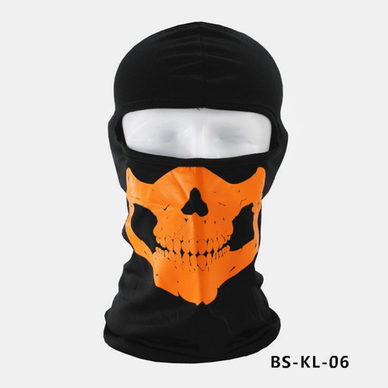 Halloween Outdoor Cs Head Cover Maska Z Wzorem Czaszki