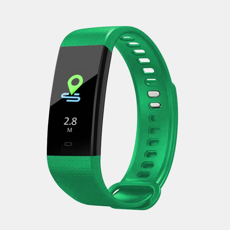 Inteligentna Opaska Tętno Ciśnieniomierz Kolorowy Ekran Bluetooth Smartband Monitor Aktywności Fitness Tracker