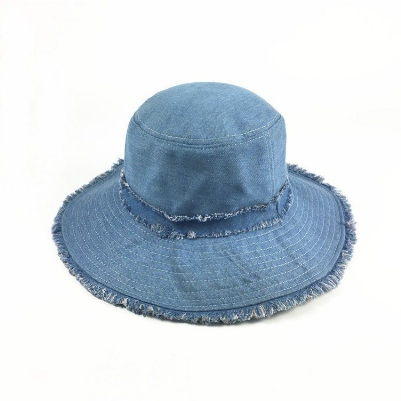 Kobiety Cotton Burr Ochrona Przeciwsłoneczna Składany Kapelusz Typu Bucket Outdoor Casual Travel Beach Sea Hat