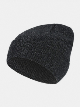 Kobiety Mężczyźni Winter Star Knitting Czapka Narciarska Outdoor Warm Retro Mankiet Akrylowa Beanie