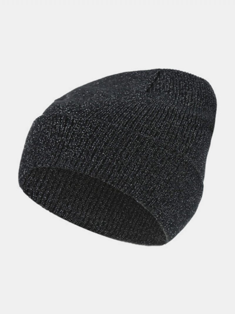 Kobiety Mężczyźni Winter Star Knitting Czapka Narciarska Outdoor Warm Retro Mankiet Akrylowa Beanie