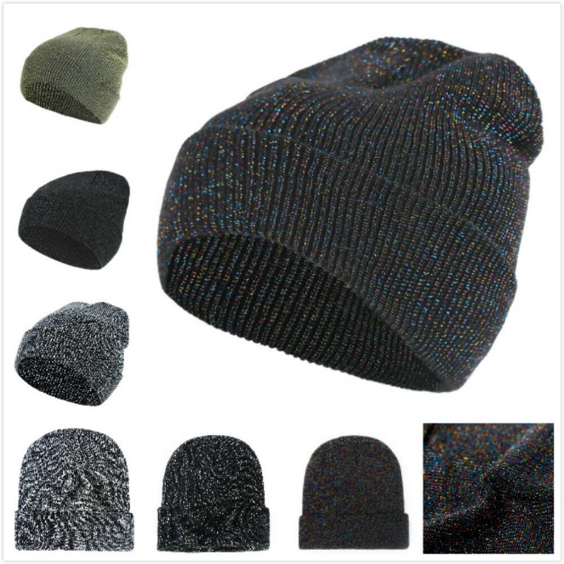 Kobiety Mężczyźni Winter Star Knitting Czapka Narciarska Outdoor Warm Retro Mankiet Akrylowa Beanie