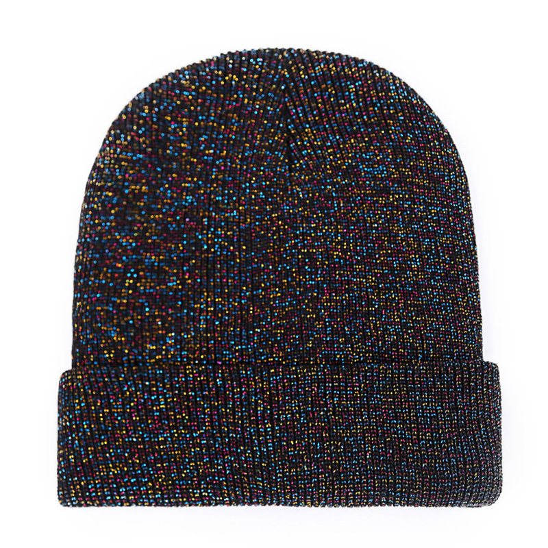 Kobiety Mężczyźni Winter Star Knitting Czapka Narciarska Outdoor Warm Retro Mankiet Akrylowa Beanie