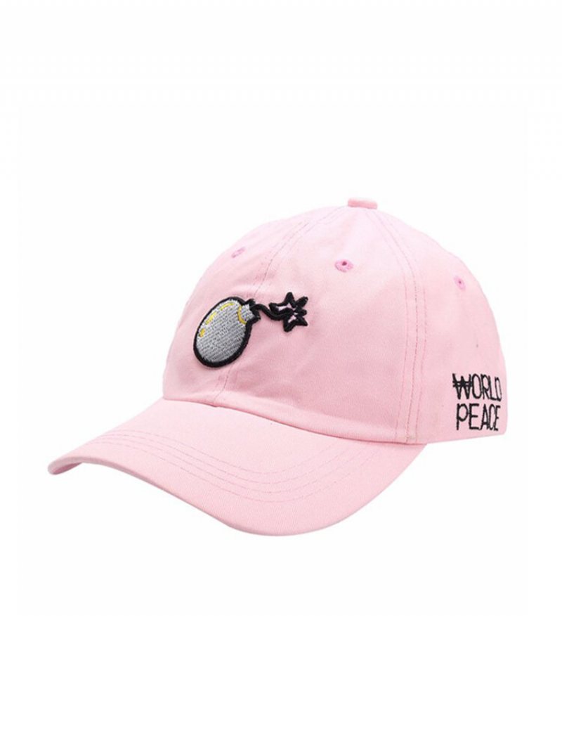 Mężczyźni Kobiety Bomba Cartoon Hip Hop Hat Kpop Sport Curved Strapback Czapka Z Daszkiem