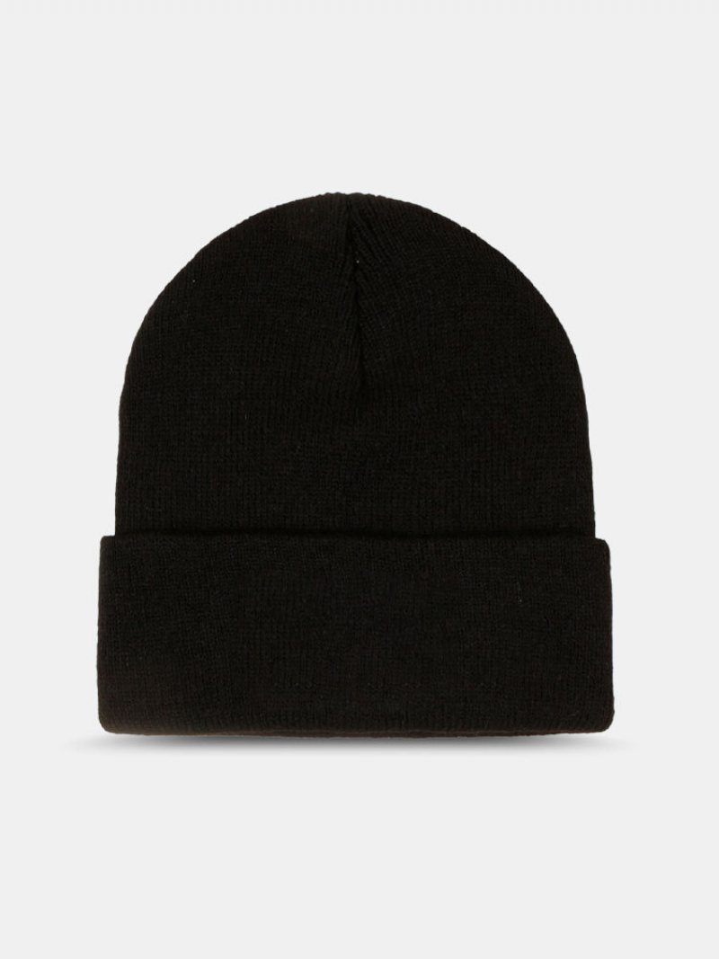 Unisex Akrylowe Dzianinowe Litery Haftowane Zwinięte Wszystkie Mecze Ciepła Czapka Z Dzianiny Beanie