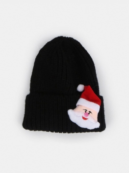 Unisex Poliester Bawełna Dzianina Jednolity Kolor Element Świąteczny Dekoracja Z Kreskówek Ciepła Czapka Beanie Na Wszystkie Mecze