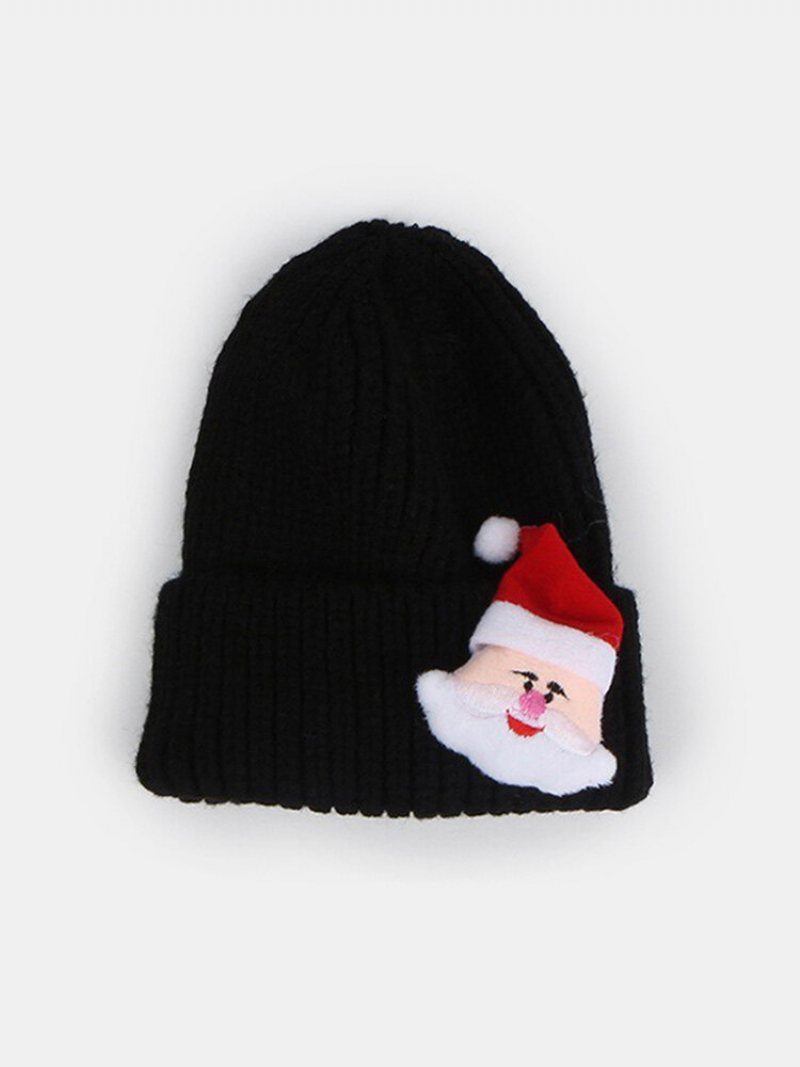 Unisex Poliester Bawełna Dzianina Jednolity Kolor Element Świąteczny Dekoracja Z Kreskówek Ciepła Czapka Beanie Na Wszystkie Mecze