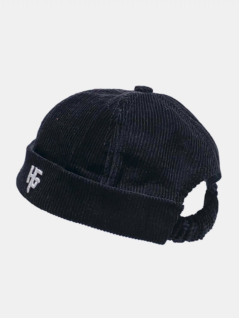 Unisex Sztruks Haftowany H G Patten Dorywczo Czapka Bez Lamówki Landlord Hat Z Czaszkami