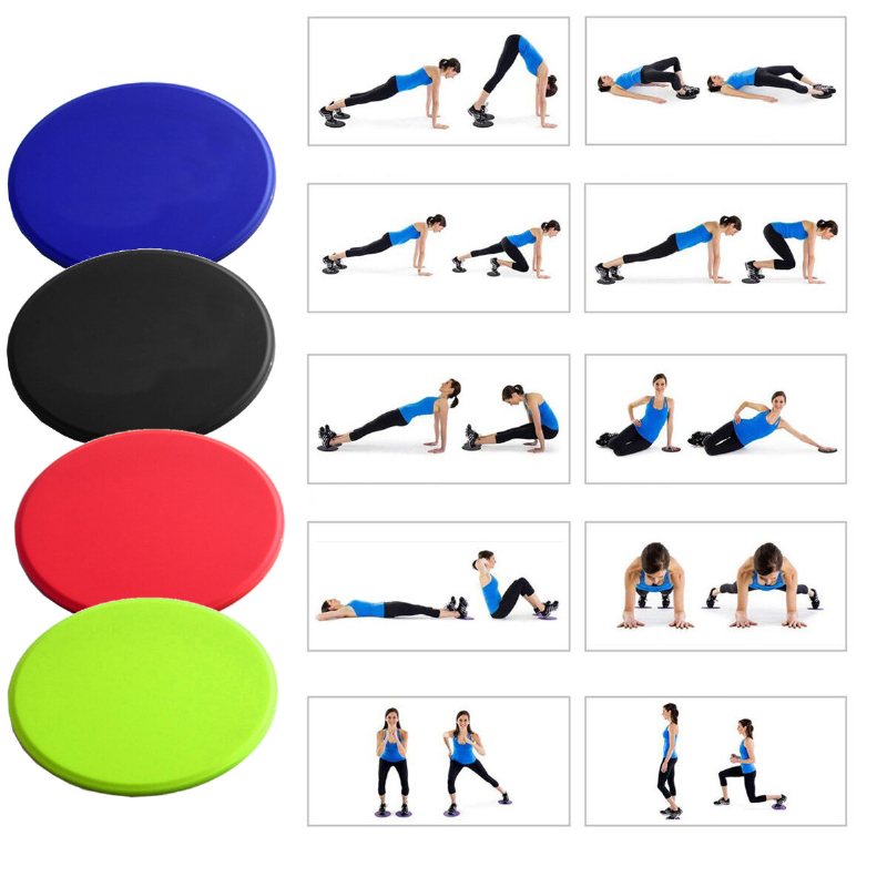 3 Szt. Suwaki Fitness Core Pad Zestaw Taśm Oporowych Antypoślizgowe Sport Maty Do Jogi