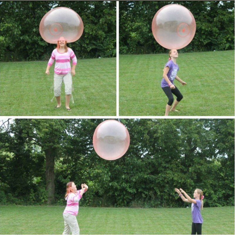 Bubble Ball Balon Śmieszne Zabawki Piłki Kid Przezroczyste Bounc Okrągłe Balony Do Dekoracji Dla Dzieci Zajęcia Na Świeżym Powietrzu