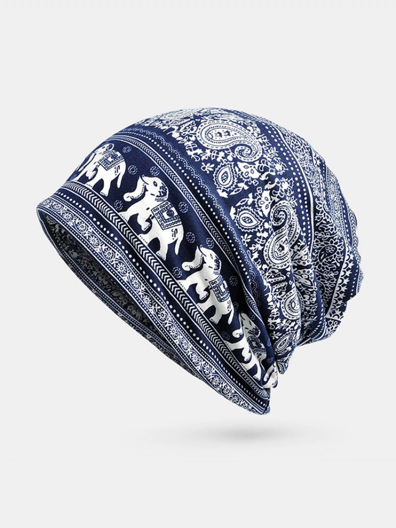 Damska Bawełniana Czapka Beanie W Stylu Retro Turban Do Chemioterapii