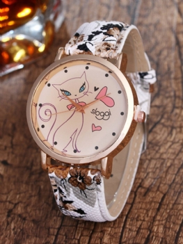 Fashion Owl Flower Leather Rhinestone Quartz Nadgarstek Hurtownia Zegarków Ladies Gift