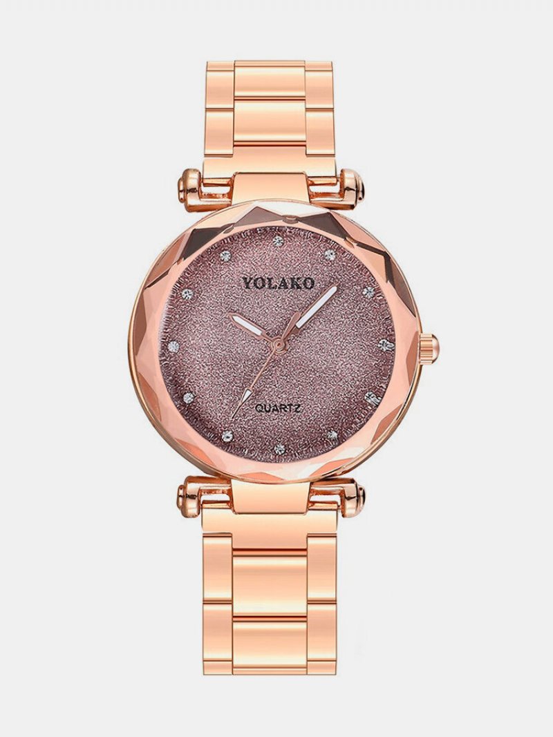 Fashion Style Quartz Watch Strarry Night Women Diamentowy Zegarek Ze Stali Nierdzewnej