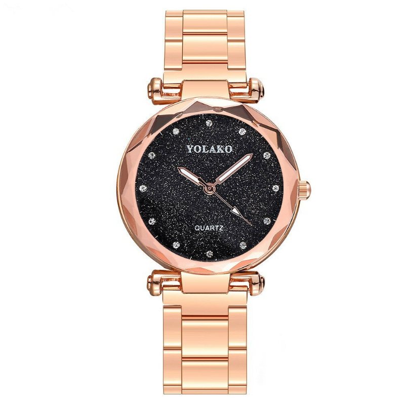 Fashion Style Quartz Watch Strarry Night Women Diamentowy Zegarek Ze Stali Nierdzewnej