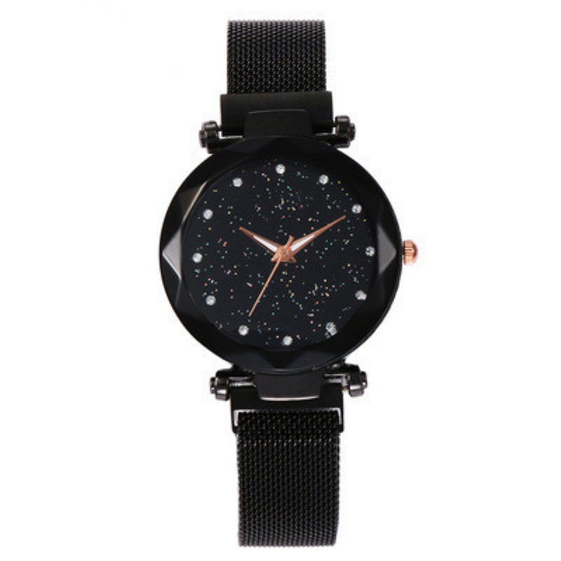 Magnetyczny Leniwy Zegarek Kwarcowy Transgraniczna Gorąca Sprzedaż Starry Star Rhinestone Vibrato Sky Watch