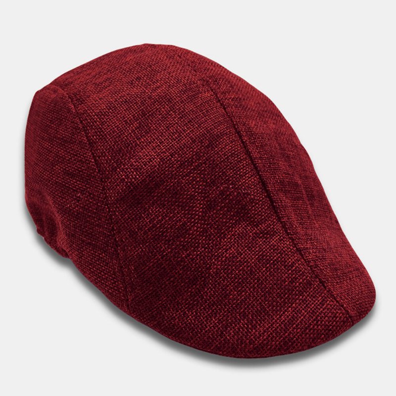 Męskie Oddychające Berety Malarskie Casual Outdoor Visor Forward Hat