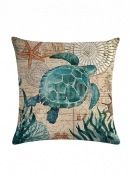 Octopus Turtle 45*45cm Poszewka Pościel Rzuć Poduszka Home Decoration Dekoracyjna Na Poduszkę