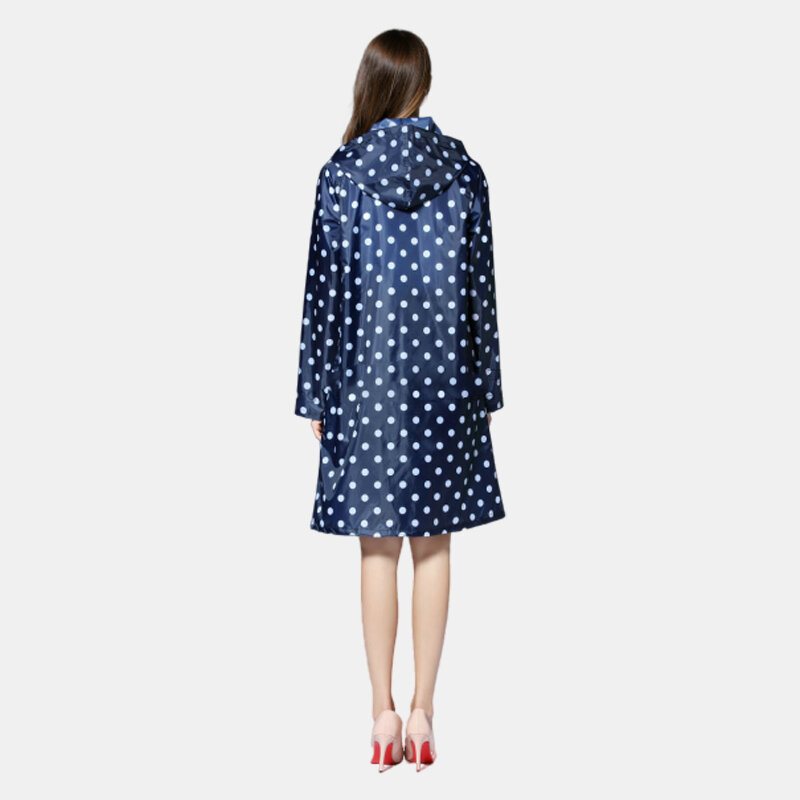 Polka Dot Pattern Fashion Wiatrówka Płaszcz Przeciwdeszczowy Outdoor Pyłoszczelna Odzież