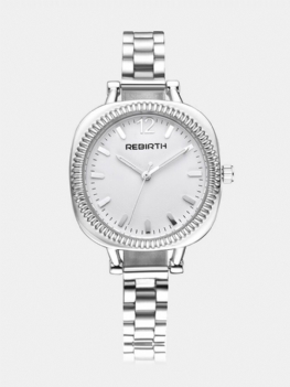 Rebirth Casual Wodoodporny Zegarek Sportowy Quartz Wrist Minimalistyczne Zegarki Z Białego Złota Dla Kobiet