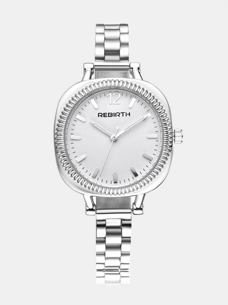 Rebirth Casual Wodoodporny Zegarek Sportowy Quartz Wrist Minimalistyczne Zegarki Z Białego Złota Dla Kobiet