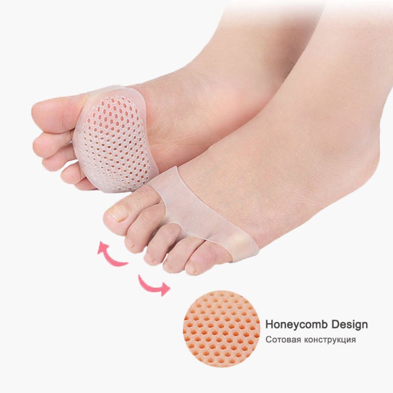 Żel Krzemionkowy Honeycomb Forefoot Pads Half Yard Insole Ulga W Bólu Narzędzia Do Pielęgnacji Stóp