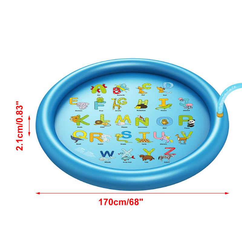 Wevon Splash Pad 67 Cal Sprinkle Play Mat Zraszacz Pad Dla Dzieci Basen Dla Zabawki Wodne Na Świeżym Powietrzu Nauka Edukacyjny Brodzik Dla Małych Chłopcy Dziewczęta