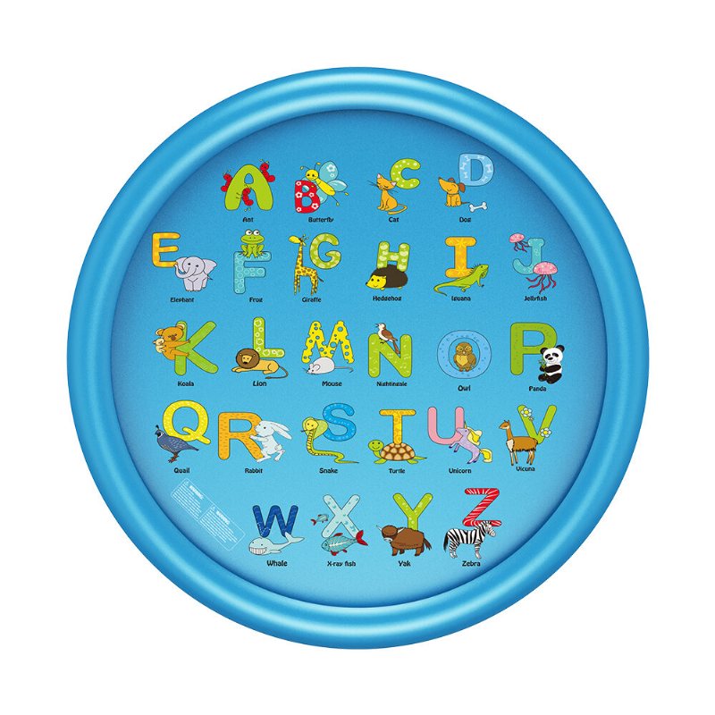 Wevon Splash Pad 67 Cal Sprinkle Play Mat Zraszacz Pad Dla Dzieci Basen Dla Zabawki Wodne Na Świeżym Powietrzu Nauka Edukacyjny Brodzik Dla Małych Chłopcy Dziewczęta