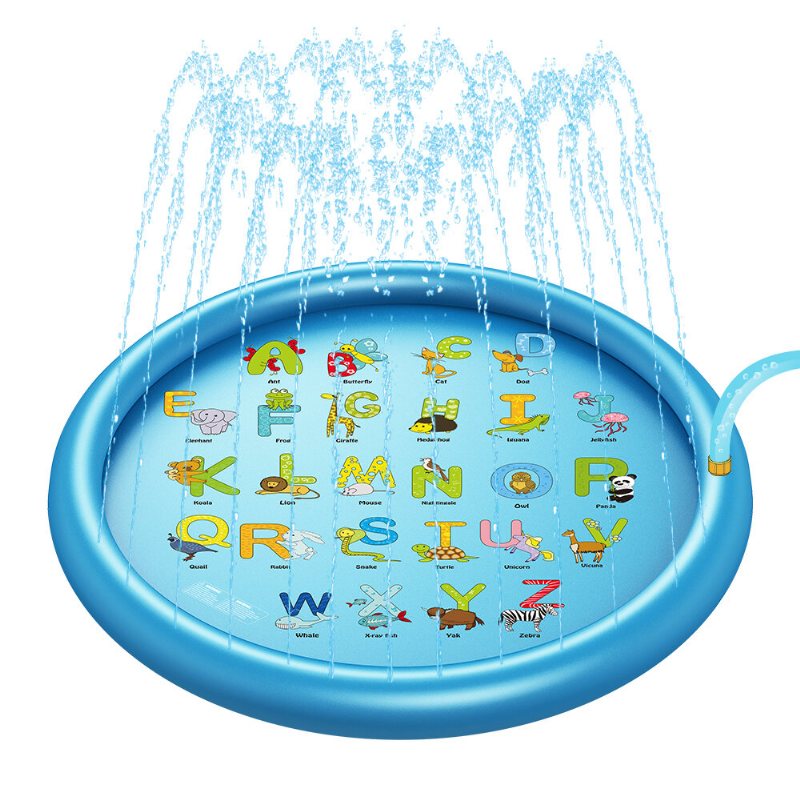 Wevon Splash Pad 67 Cal Sprinkle Play Mat Zraszacz Pad Dla Dzieci Basen Dla Zabawki Wodne Na Świeżym Powietrzu Nauka Edukacyjny Brodzik Dla Małych Chłopcy Dziewczęta