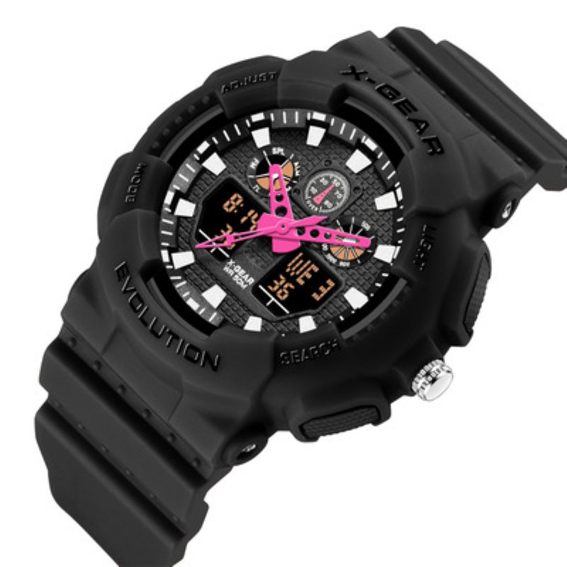 X-gear Fashion Student Watch Dziecięcy Damski Wodoodporny Zegarek Cyfrowy Outdoor Wielofunkcyjny Sportowy