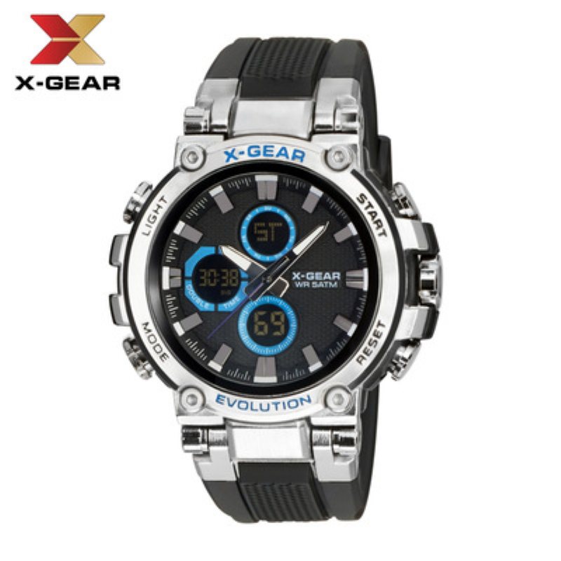 X-gear Neptune 3897 Hot Selling Męski Zegarek Elektroniczny Wielofunkcyjny Wodoodporny Kwarcowy