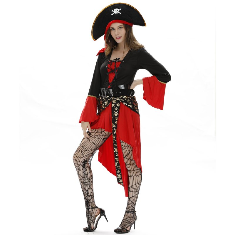 Damski Halloween Seksowny Kostium Pirata Cosplay Odgrywanie Ról Jednolite