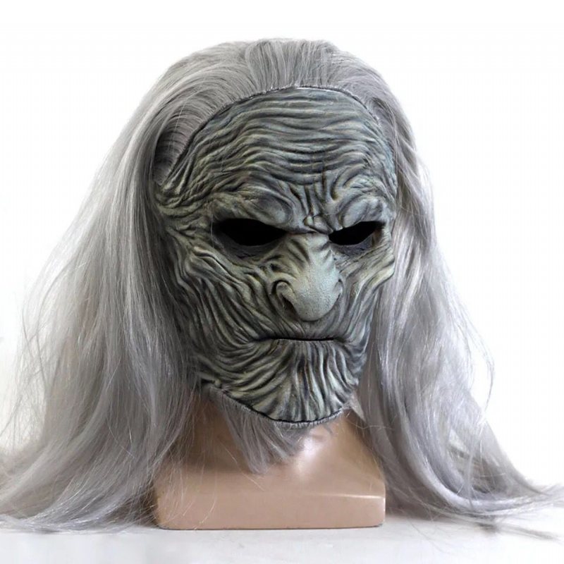 Game Of Thrones 8 The White Walkers Cosplay Maska Straszny Nocny Król Zombie Maski Lateksowe Halloween Party Kostium Rekwizyty