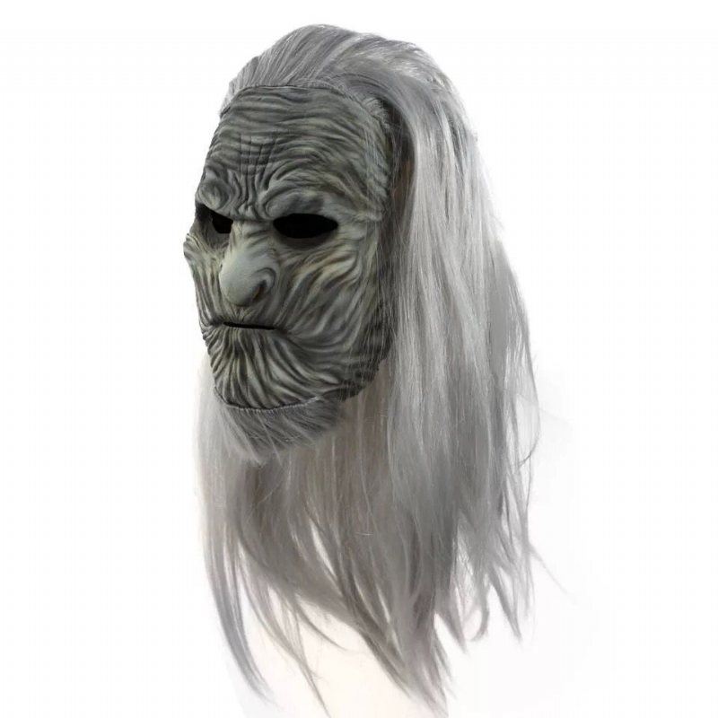 Game Of Thrones 8 The White Walkers Cosplay Maska Straszny Nocny Król Zombie Maski Lateksowe Halloween Party Kostium Rekwizyty