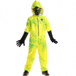 Kombinezon Z Horrorem Na Halloween Biohazard Odzież Ochronna Splash Print Neutralny Element Ubioru Zombie