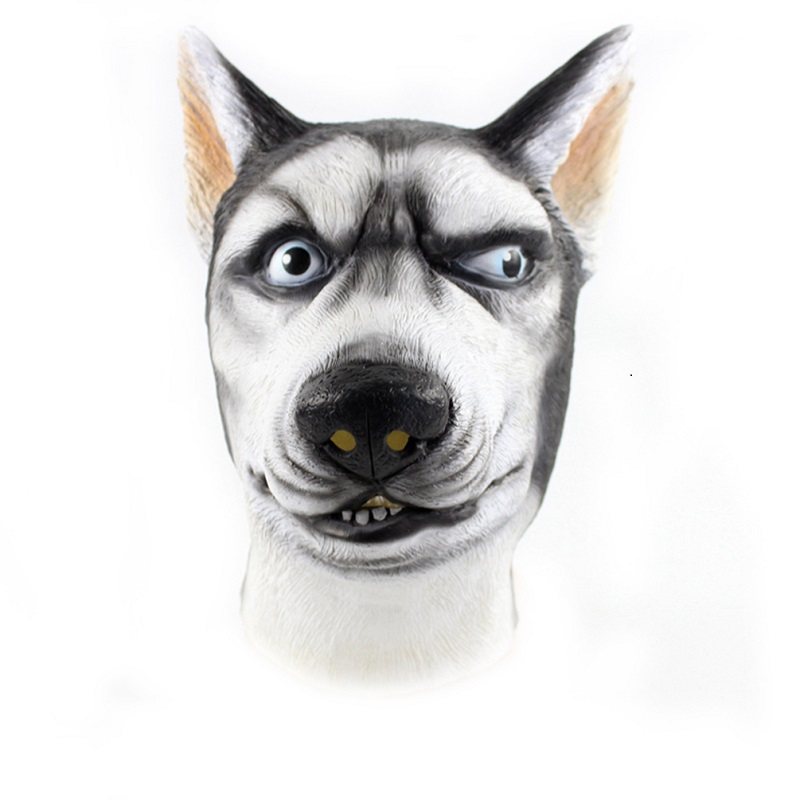 Komiks Siberian Husky Dog Nowość 3d Lateksowa Maska Zwierzęca