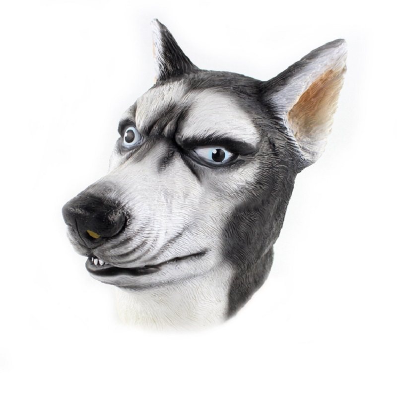 Komiks Siberian Husky Dog Nowość 3d Lateksowa Maska Zwierzęca