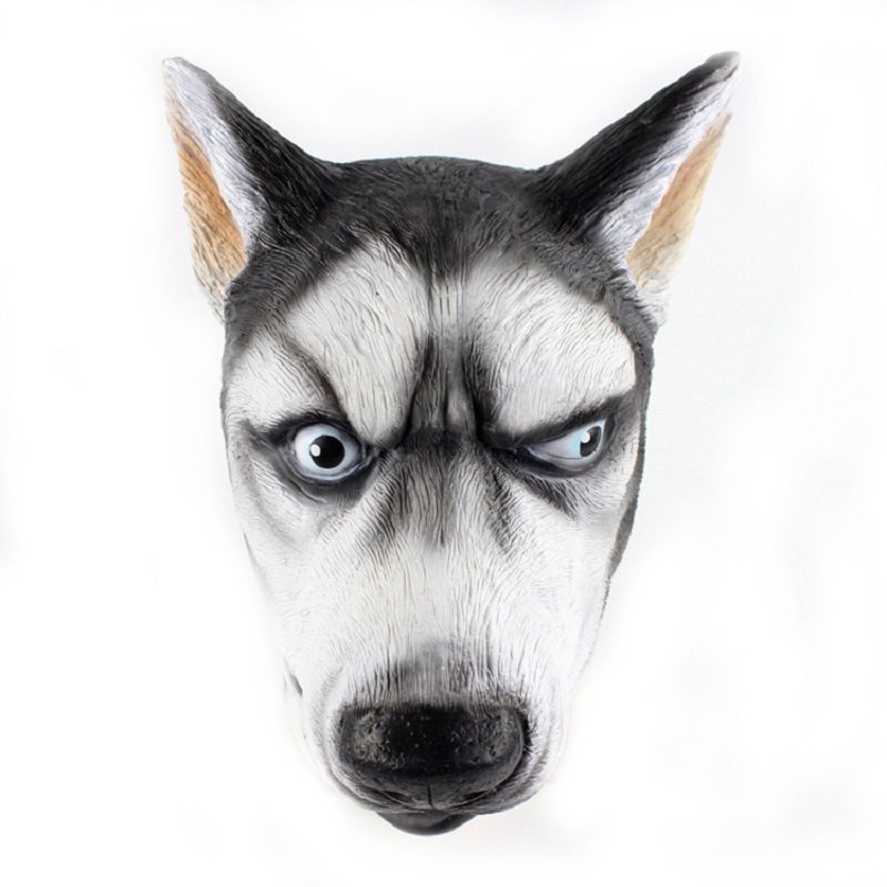 Komiks Siberian Husky Dog Nowość 3d Lateksowa Maska Zwierzęca